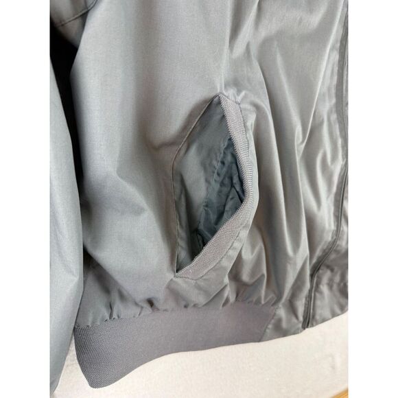 Vintage Members Only Jacket 4X Gray Zip Up Classic Style Sopranos - Picture 4 of 10